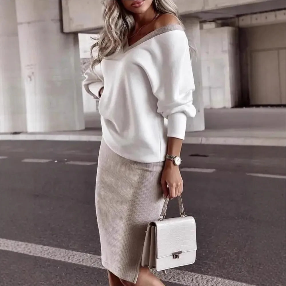 Owner Girl Zweiteiler Damen – Herbst Hoodie & Figurbetonter Minirock